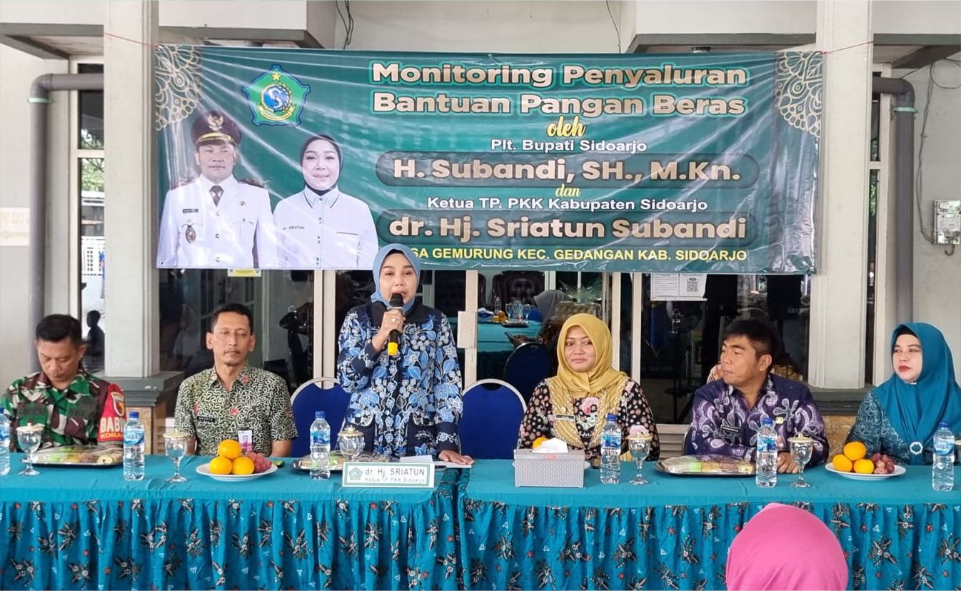 dr. Hj. Sriatun Subandi Monitoring Penyaluran Bantuan Pangan Beras 2024